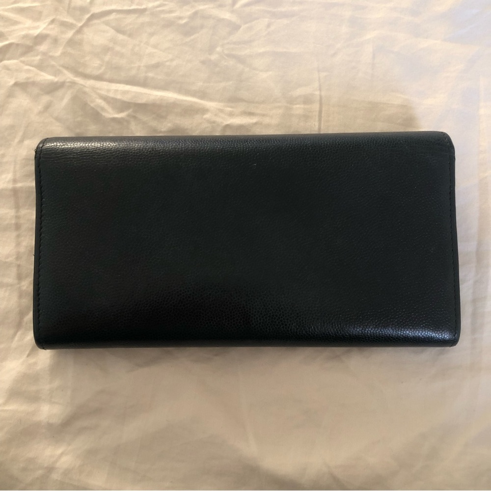 Chanel Caviar Leather Wallet Black with Silver Hardware - Picture 5 of 12